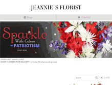 Tablet Screenshot of jeanniesflorist.com